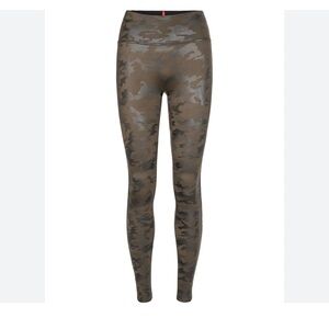 Spanx Faux Leather Camouflage Leggings